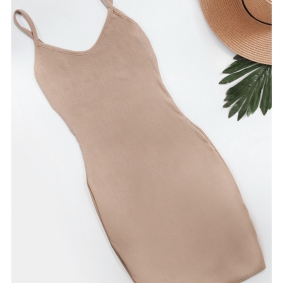 Basic Cami Ribbed Dress - Picture 2 of 4